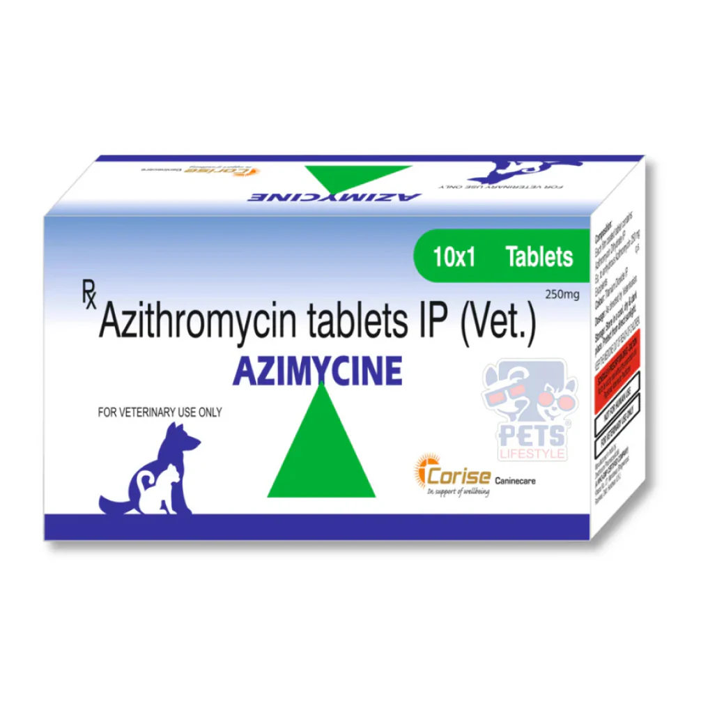 Corise Azimycine 500mg Tablet (Azithromycin) for Dogs and Cats