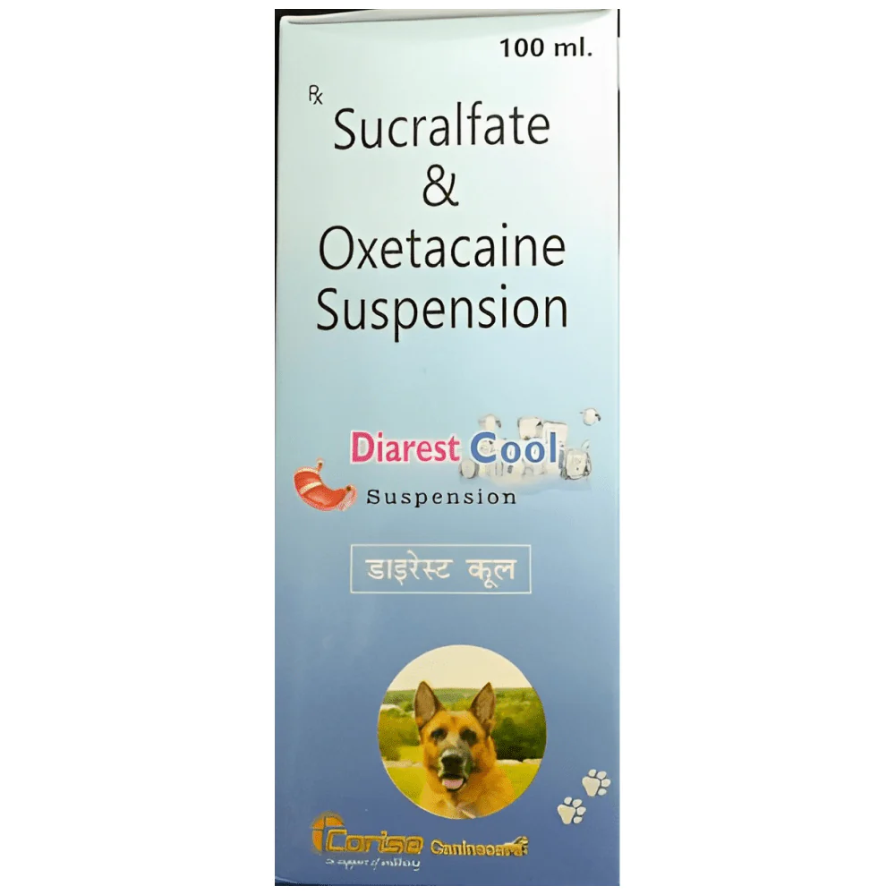 Corise Diarest Cool Syrup (Sucralfate & Oxetacaine) for Dogs and Cats - Image 2
