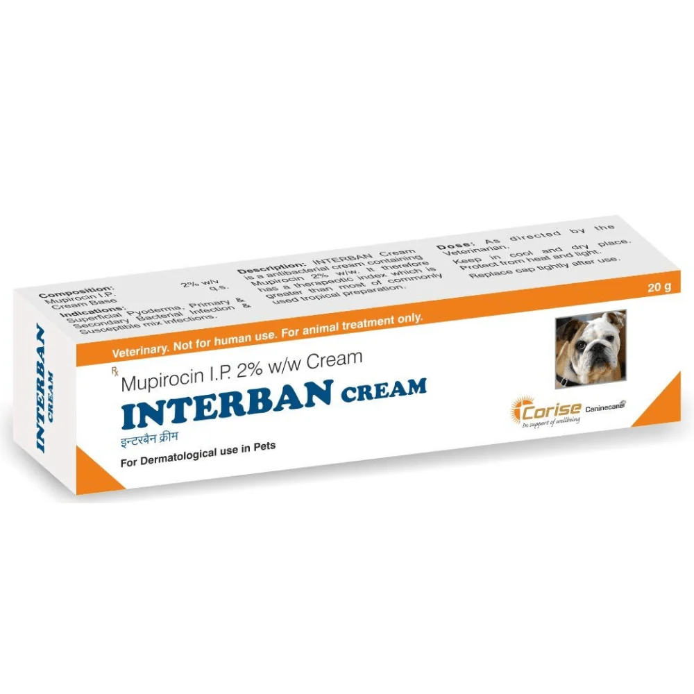 Corise Interban Cream (Mupirocin) for Dogs & Cats - Image 2