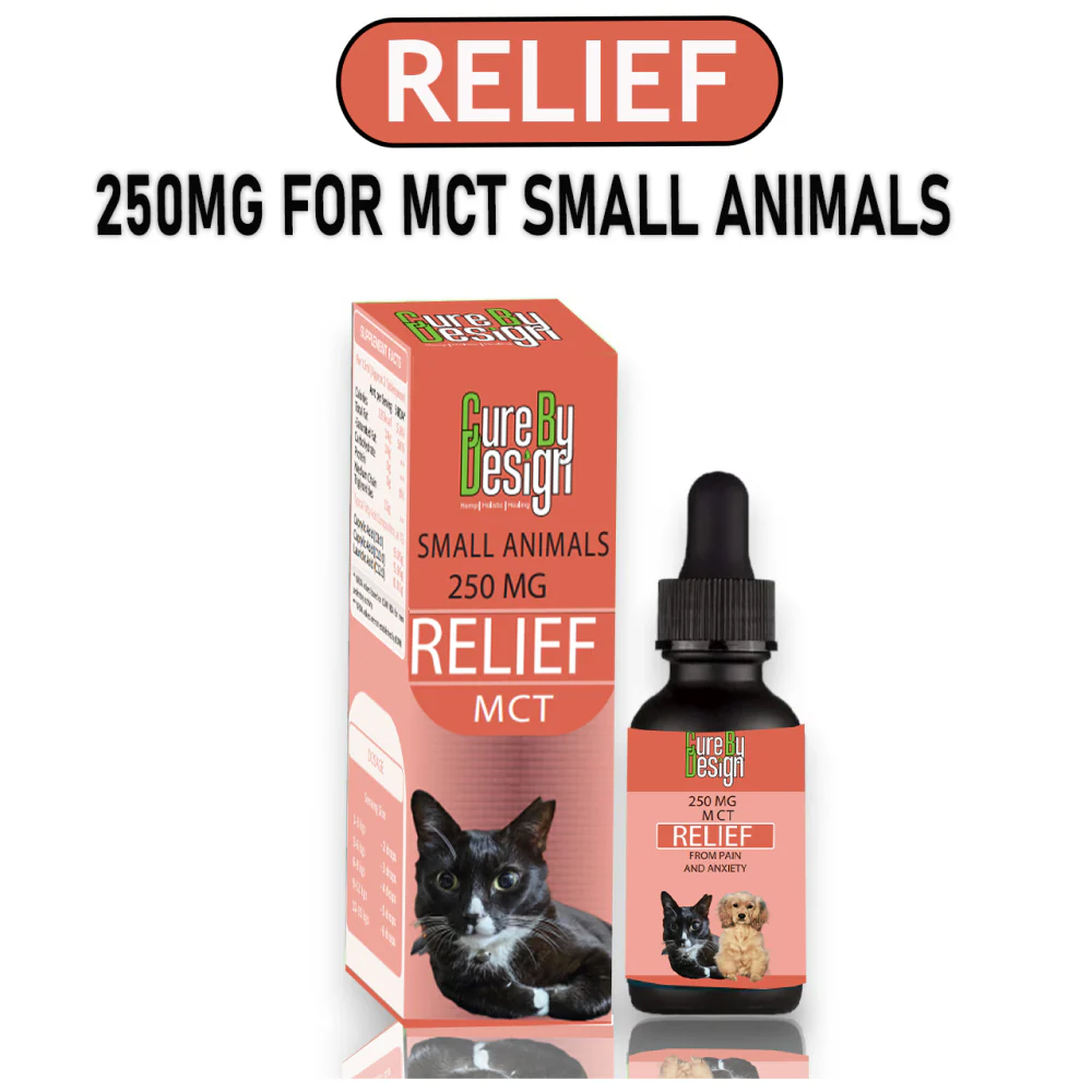 Cure By Design 250mg MCT Relief Oil for Small Animals - Image 3