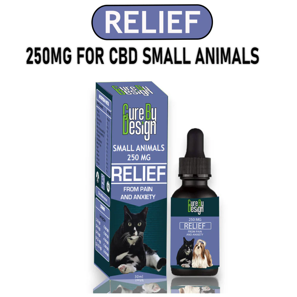 Cure By Design 250mg Relief Oil for Small Animals - Image 3