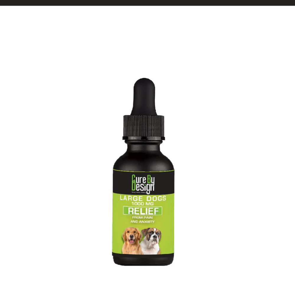 Cure By Design 1000mg CBD Relief Oil for Large Dogs (30ml) - Image 3