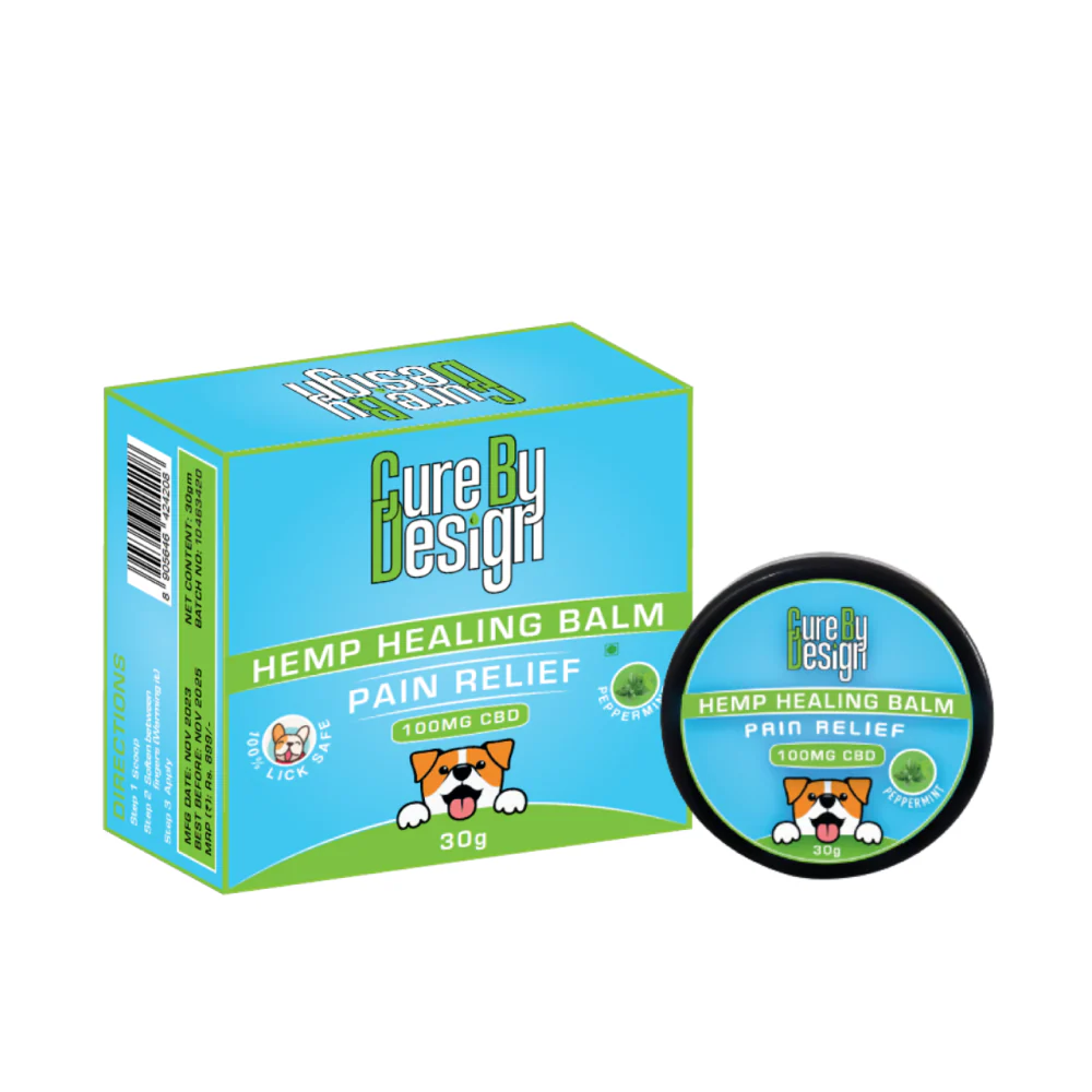 Cure By Design 100mg CBD Pain Relief Hemp Healing Balm for Dogs and Cats - Image 7