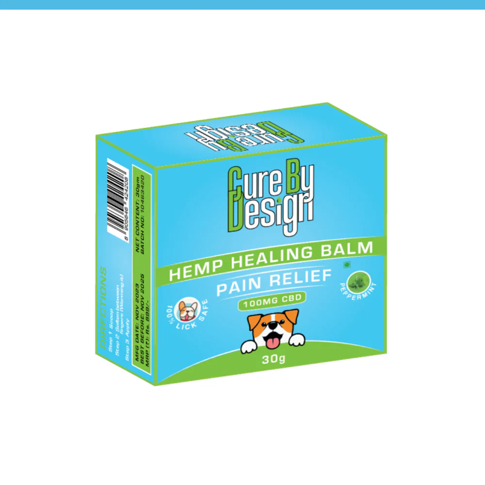 Cure By Design 100mg CBD Pain Relief Hemp Healing Balm for Dogs and Cats - Image 8