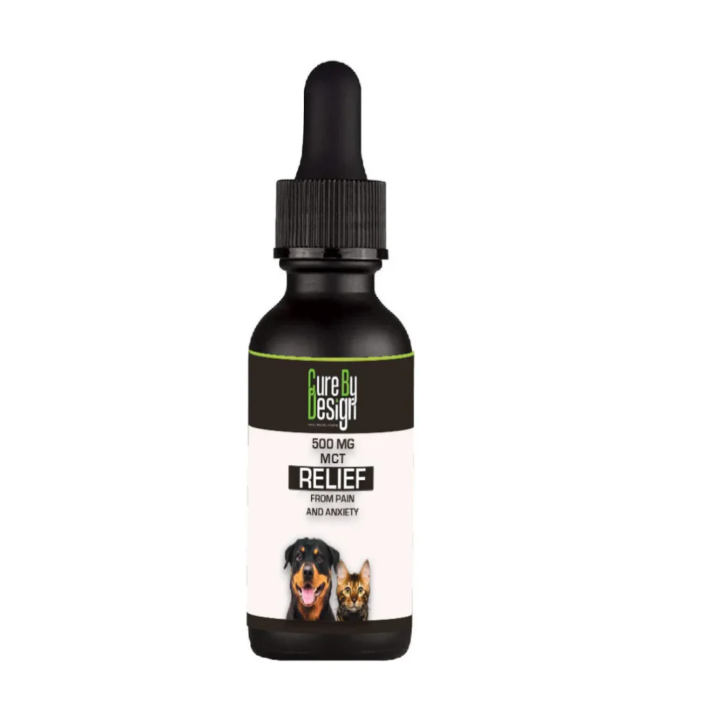 Cure By Design Hemp Oil with 500mg CBD (MCT) for Dogs and Cats - Image 4