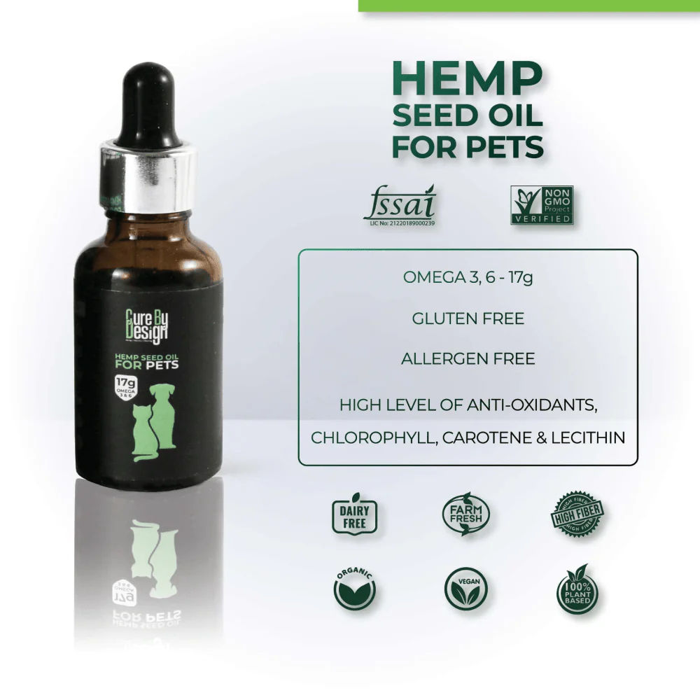 Cure By Design Hemp Seed Oil for Dogs and Cats - Image 4
