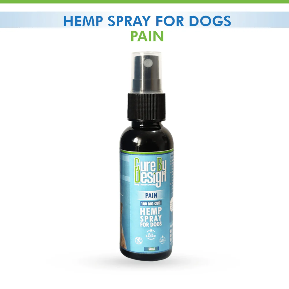 Cure By Design 100mg CBD Pain Hemp Spray for Dogs - Image 4