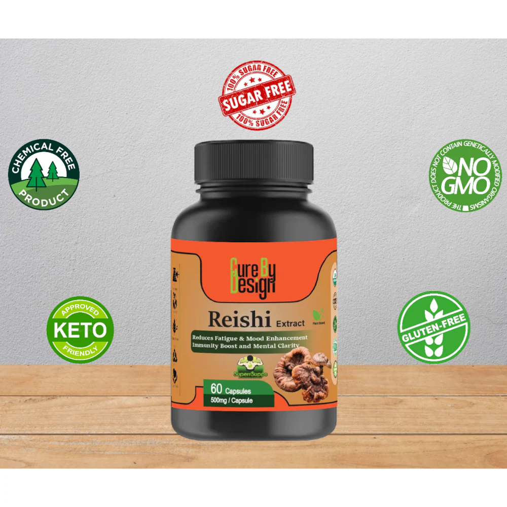 Cure By Design Reishi Mushroom Capsules for Dogs and Cats - Image 3