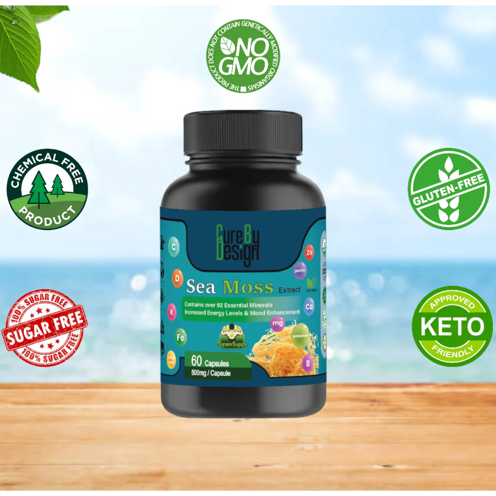 Cure By Design Sea moss Capsules for Dogs and Cats - Image 2