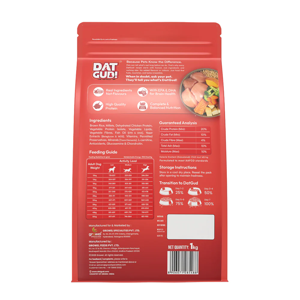 DatGud Chicken & Brown Rice Adult Dog Dry Food - Image 6