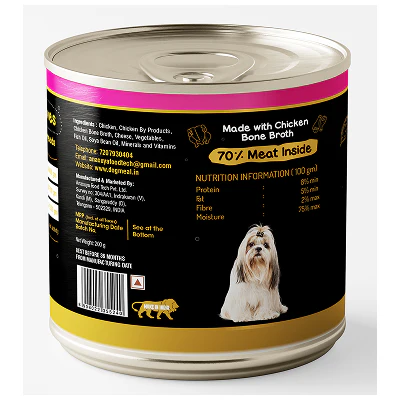 Dog Meal Cheesy Chicken and Chicken & Egg Meals Dog Wet Food Combo - Image 4
