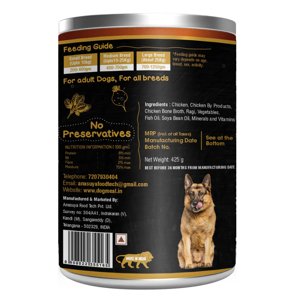 Dog Meal Chicken and Ragi Meals Dog Wet Food - Image 3