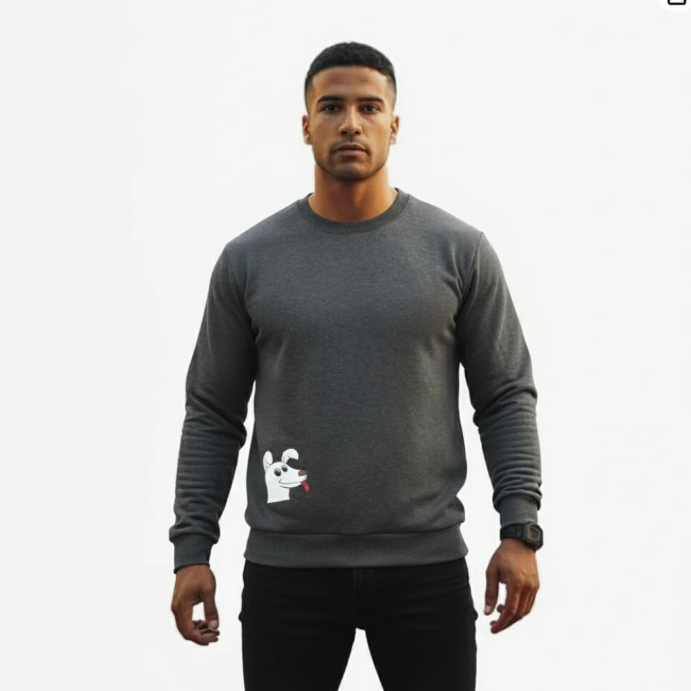 Dog Parent Sweatshirt For Men and Women (Dark Grey)