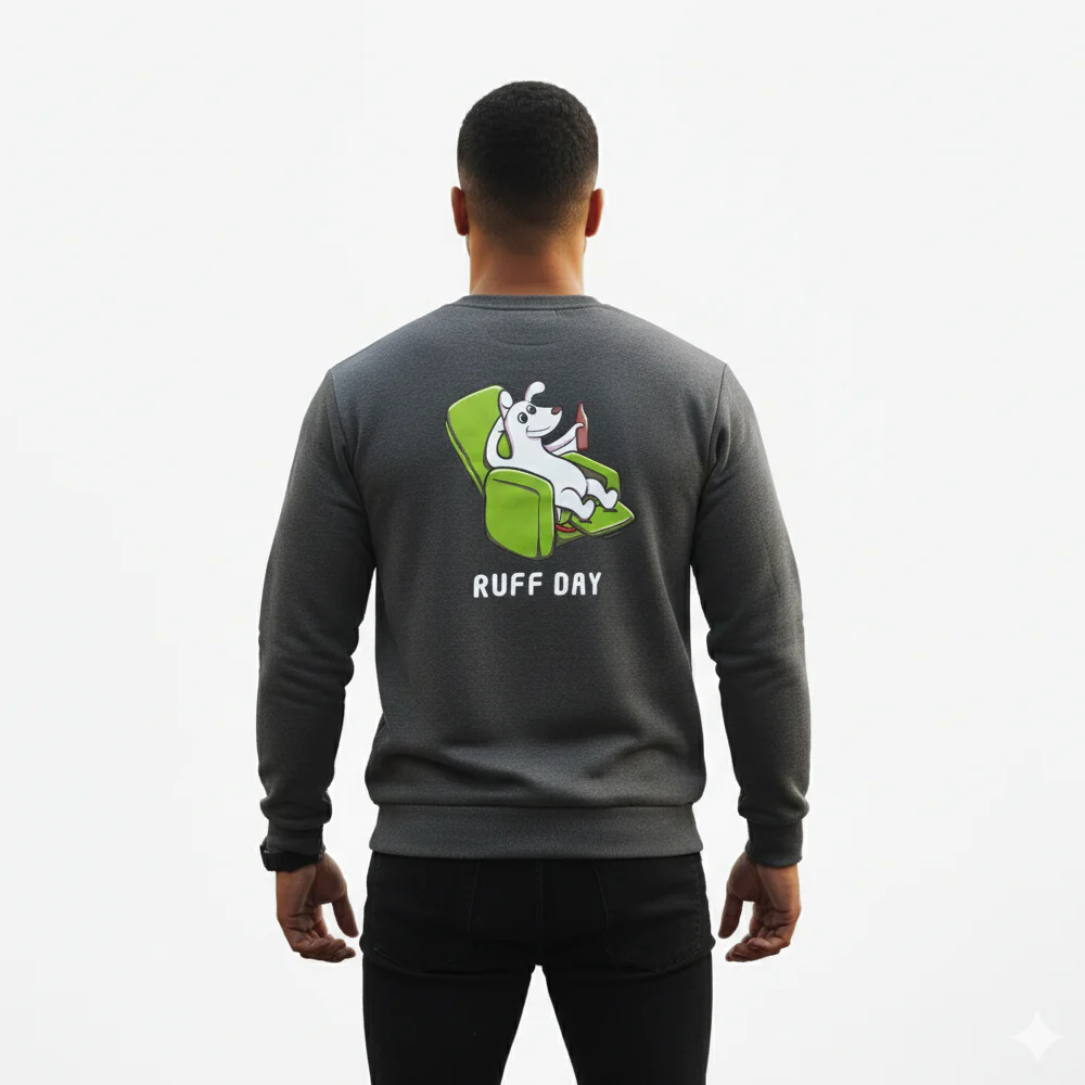 Dog Parent Sweatshirt For Men and Women (Dark Grey) - Image 8