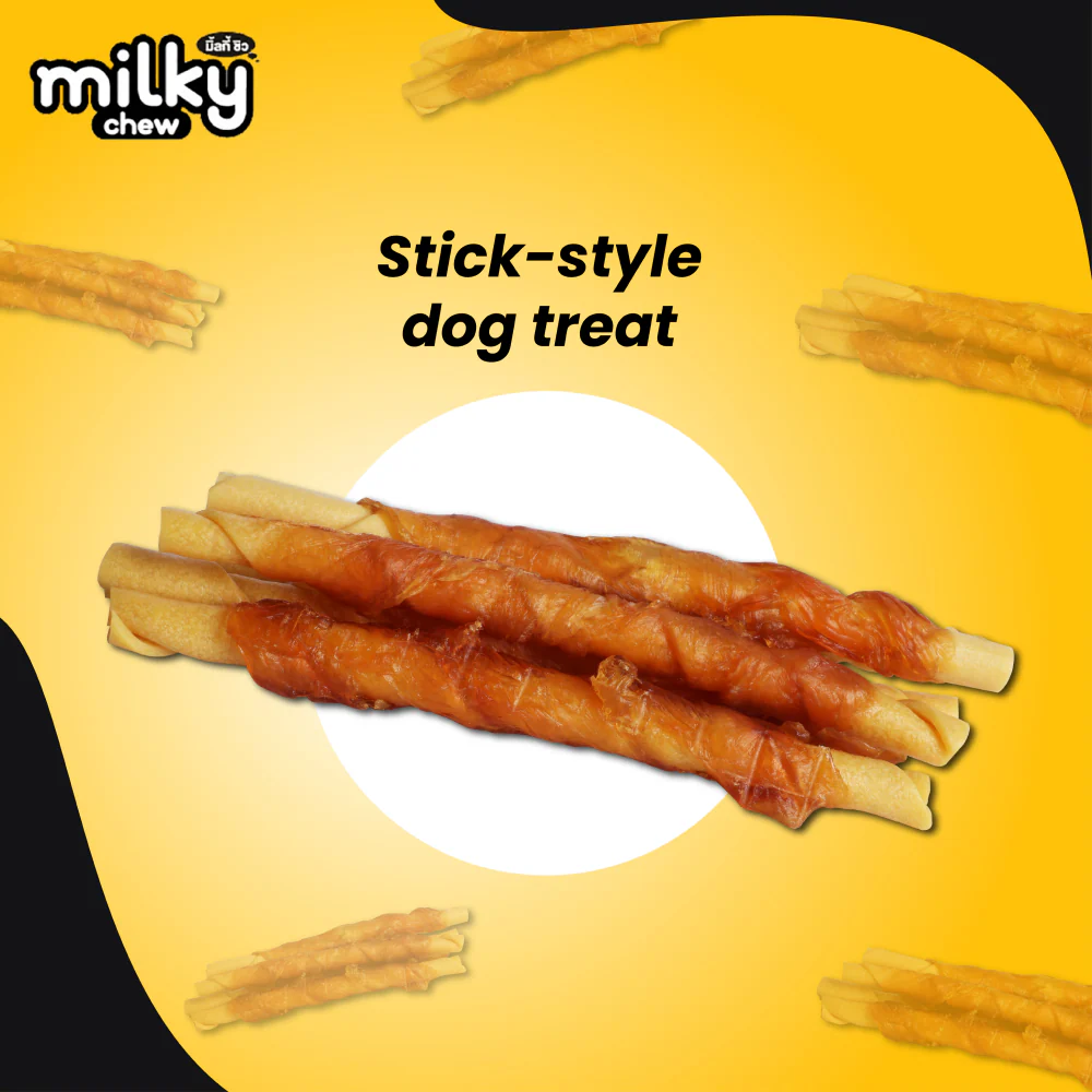 Dogaholic Milky Chew Cheese Chicken Stick Style Dog Treats - Image 5