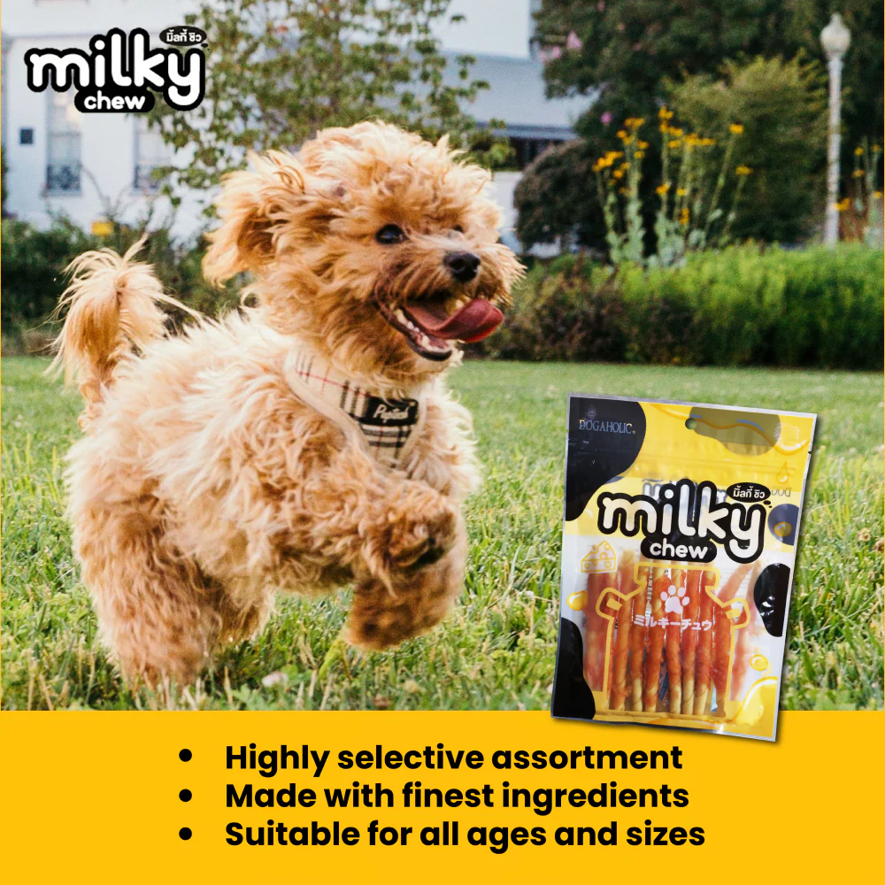 Dogaholic Milky Chew Cheese Chicken Stick Style Dog Treats - Image 6