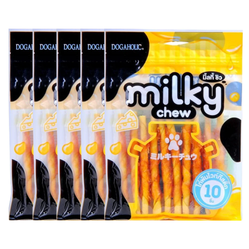 Dogaholic Milky Chew Cheese Chicken Stick Style Dog Treats - Image 8