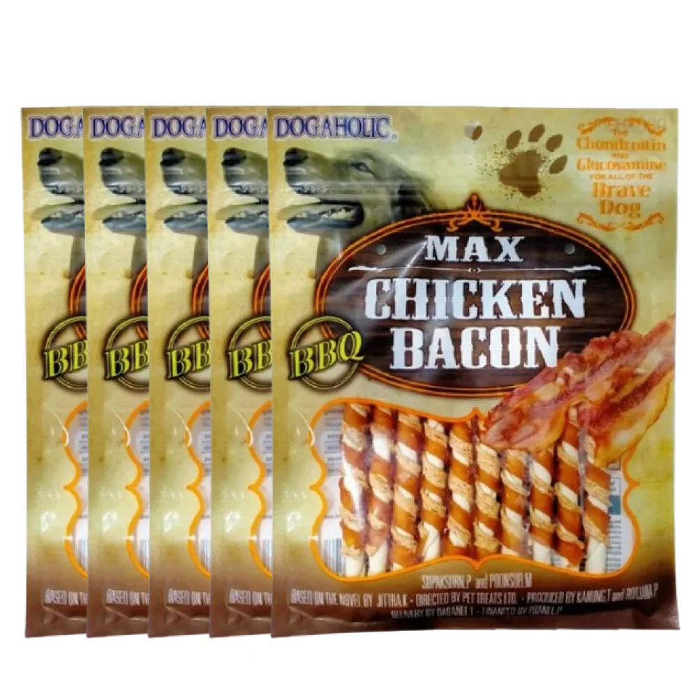 Dogaholic Max Barbeque Chicken Bacon Sticks Dog Treats - Image 5