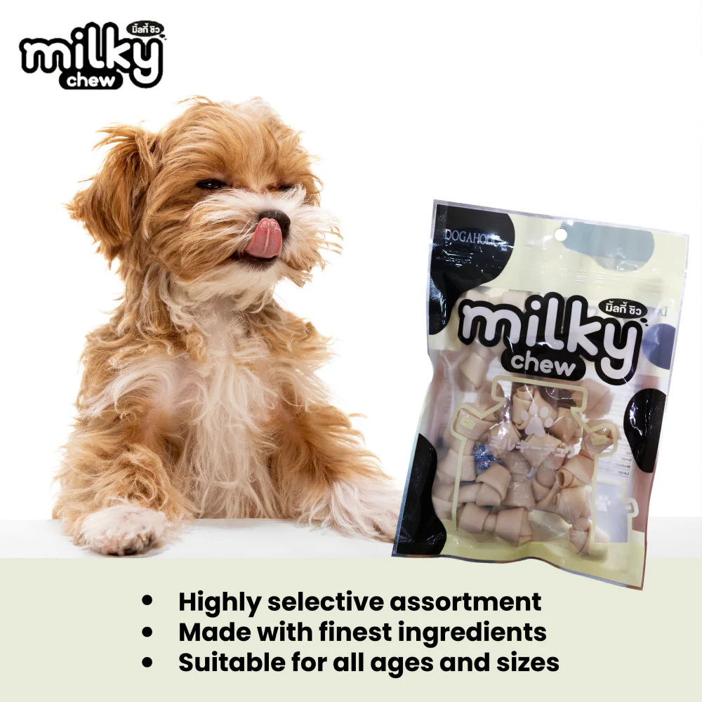 Dogaholic Milky Chew Bone Style Dog Treats - Image 3