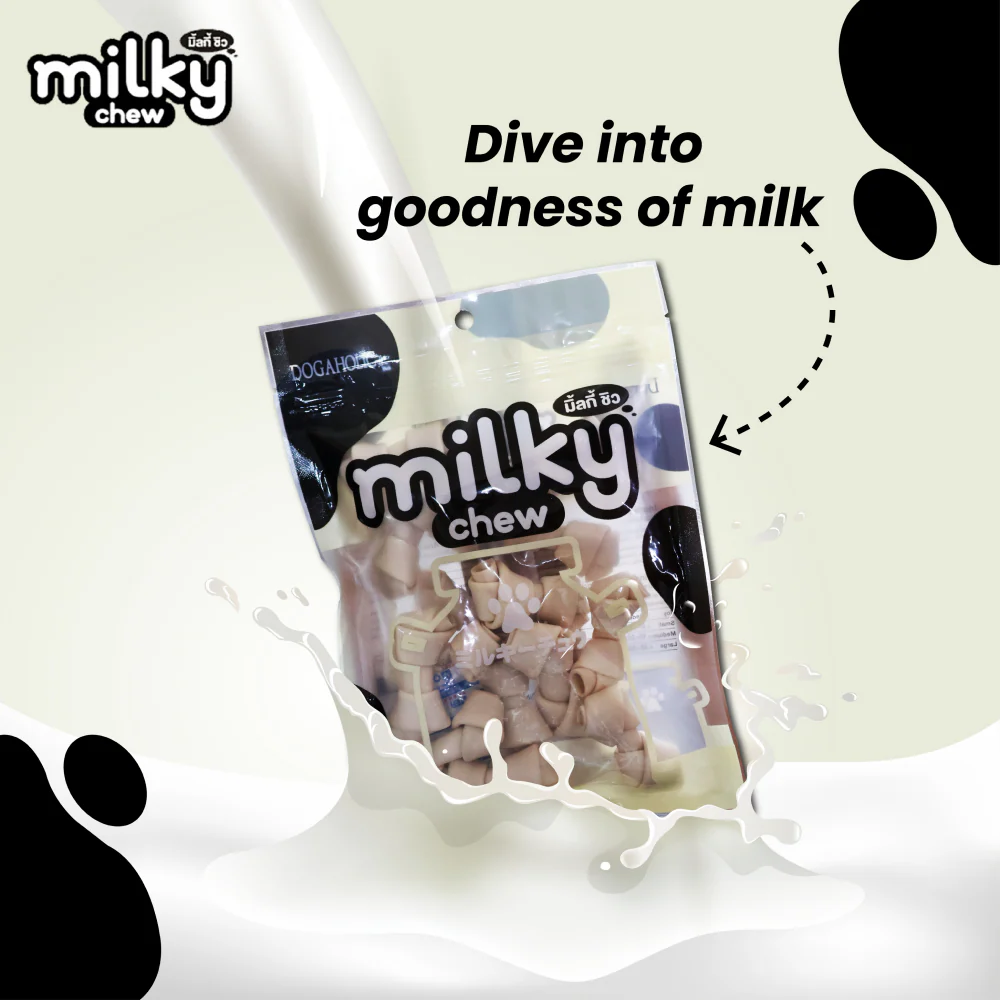 Dogaholic Milky Chew Bone Style Dog Treats - Image 4