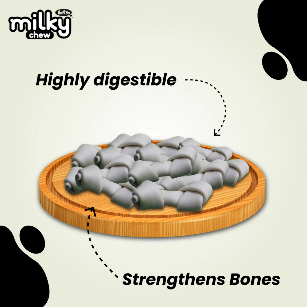 Dogaholic Milky Chew Bone Style Dog Treats - Image 5