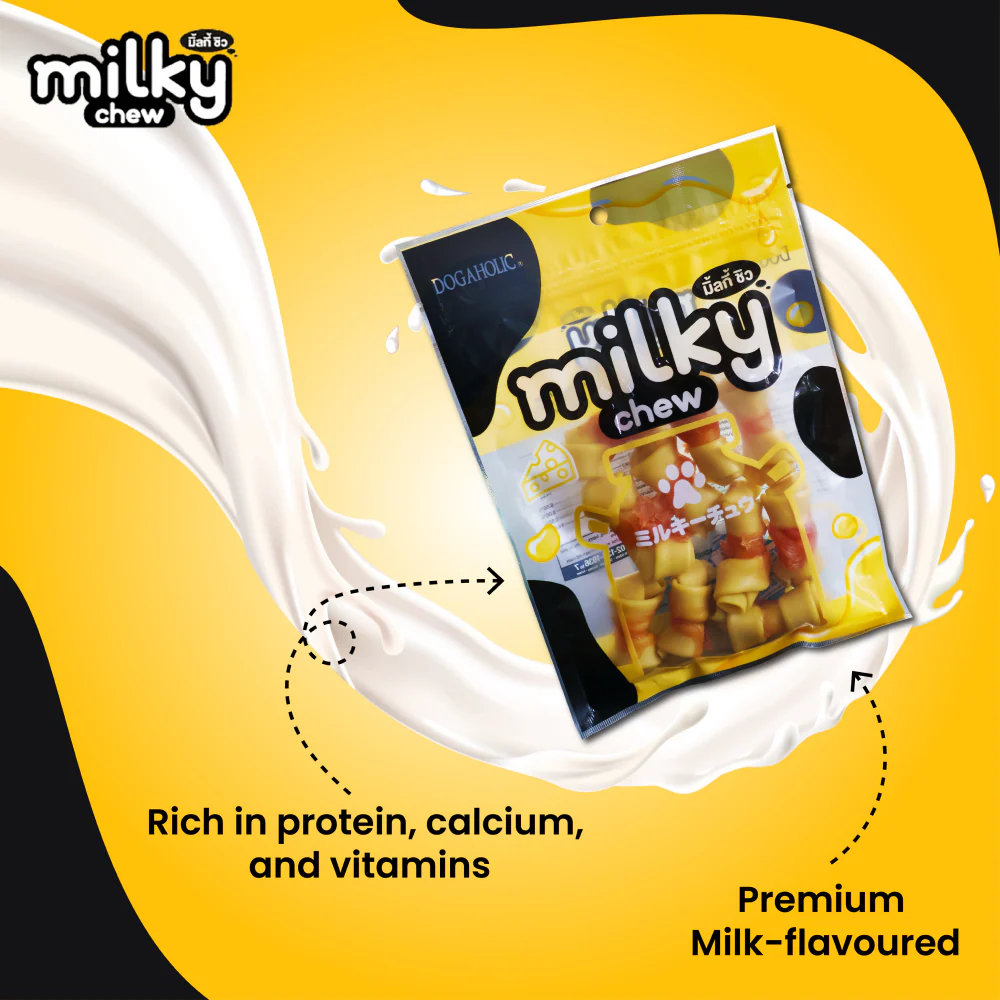 Dogaholic Milky Chew Cheese Chicken Bone Style - Image 3