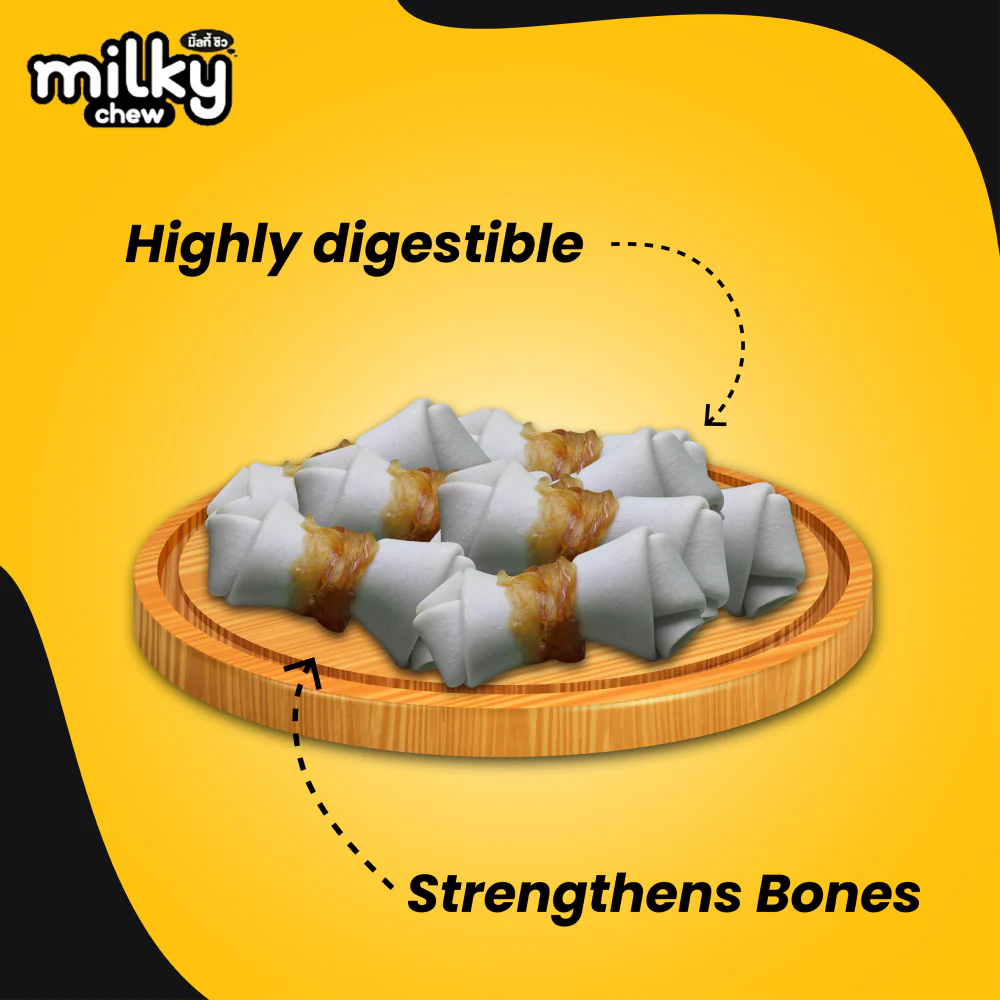 Dogaholic Milky Chew Cheese Chicken Bone Style - Image 5