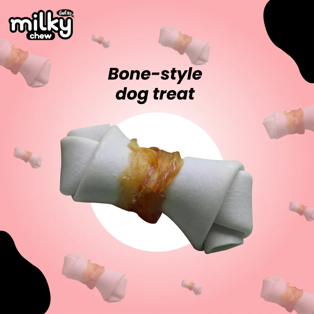 Dogaholic Milky Chew Chicken Bone Style Dog Treats - Image 3