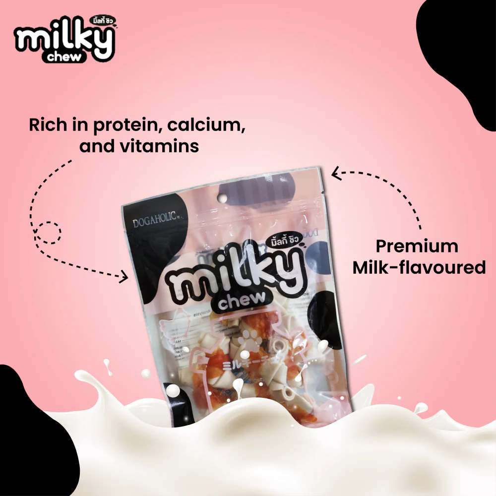 Dogaholic Milky Chew Chicken Bone Style Dog Treats - Image 6