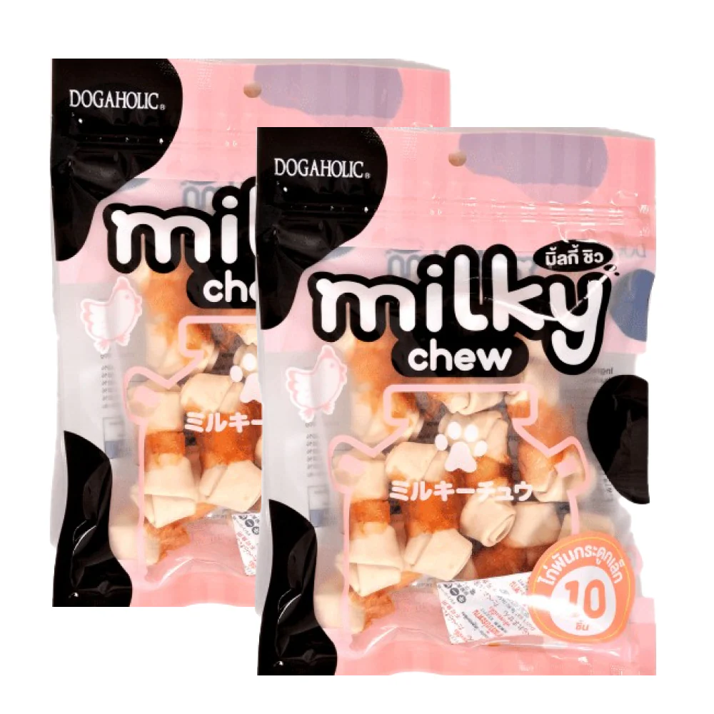 Dogaholic Milky Chew Chicken Bone Style Dog Treats - Image 7