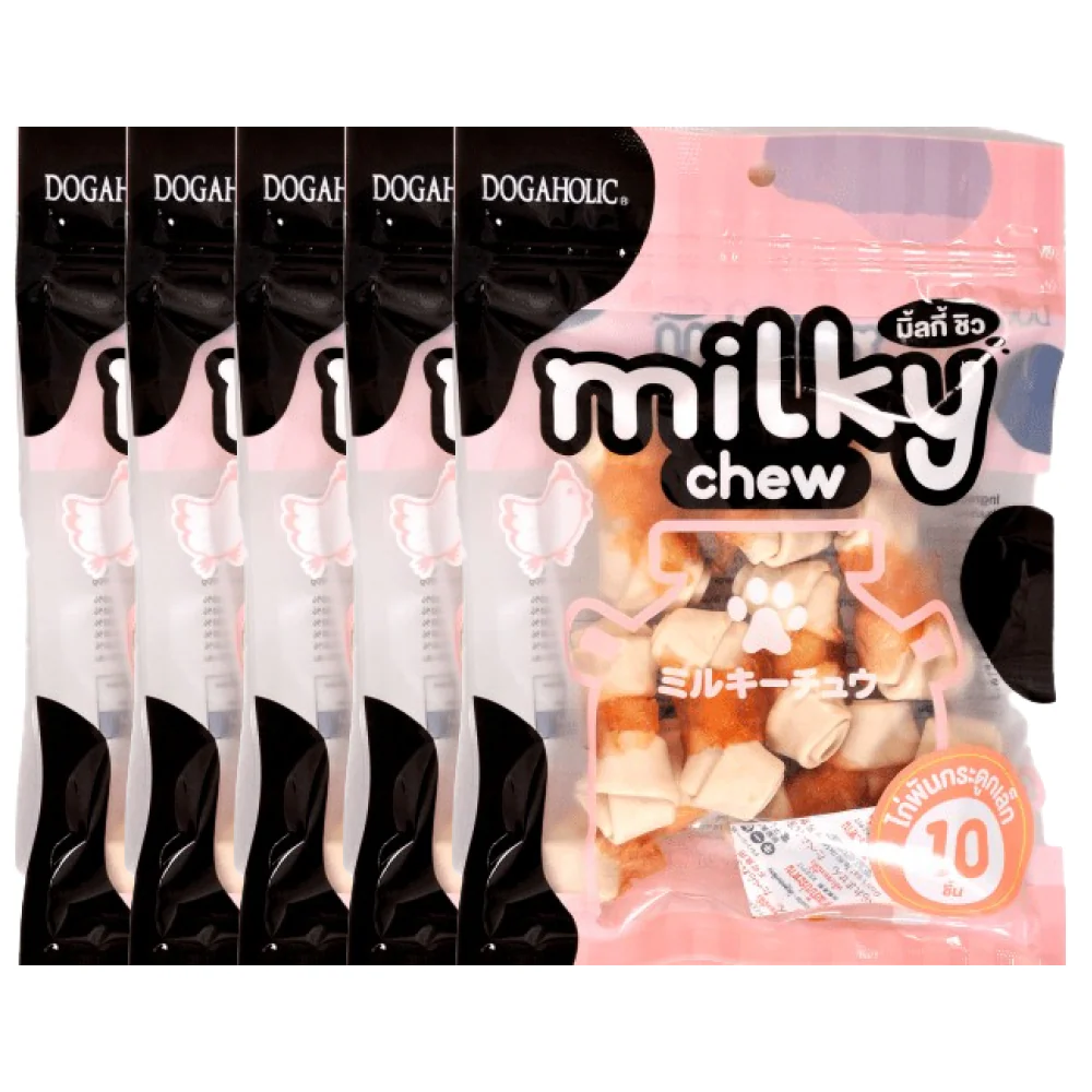 Dogaholic Milky Chew Chicken Bone Style Dog Treats - Image 8