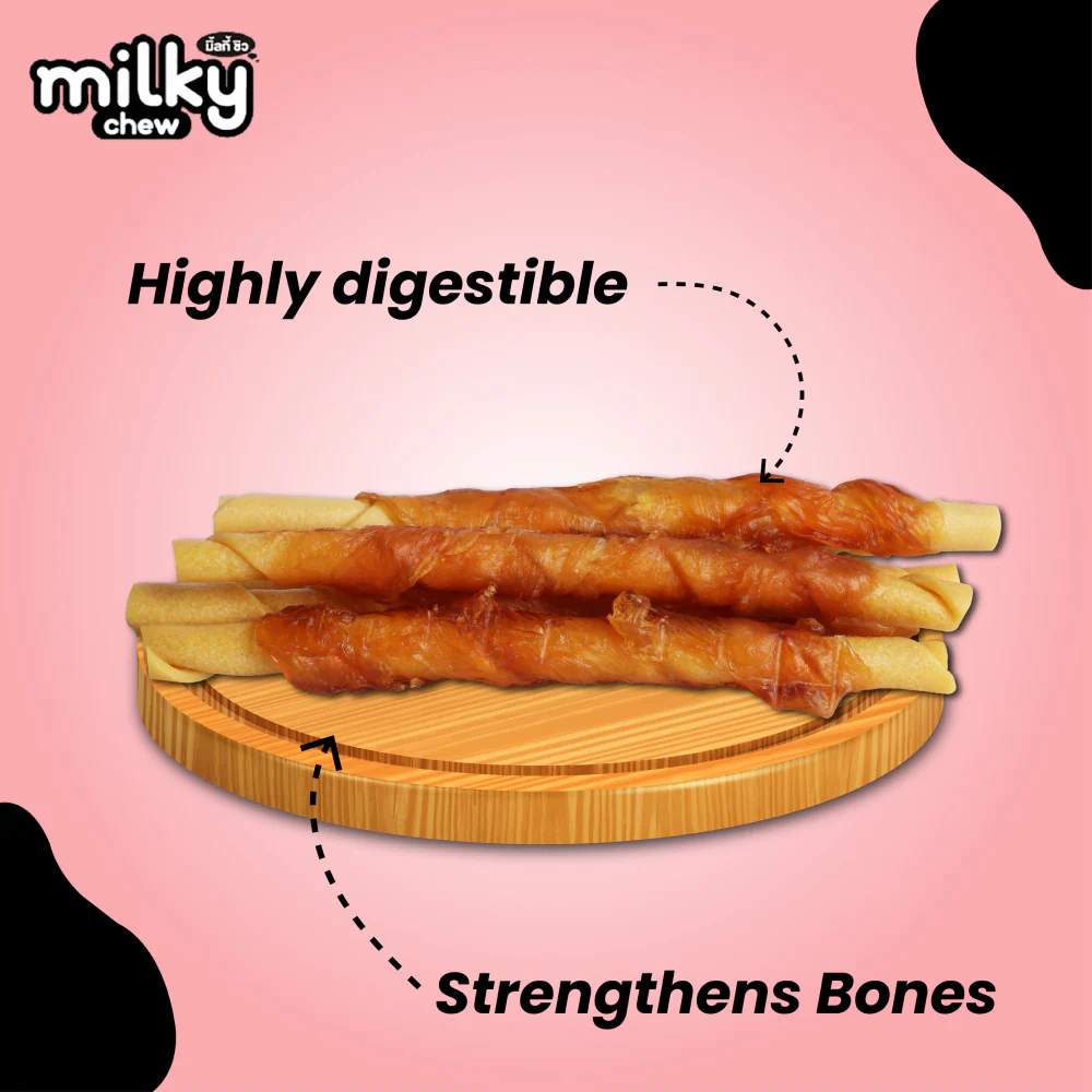 Dogaholic Milky Chew Chicken Stick Style Dog Treats - Image 3