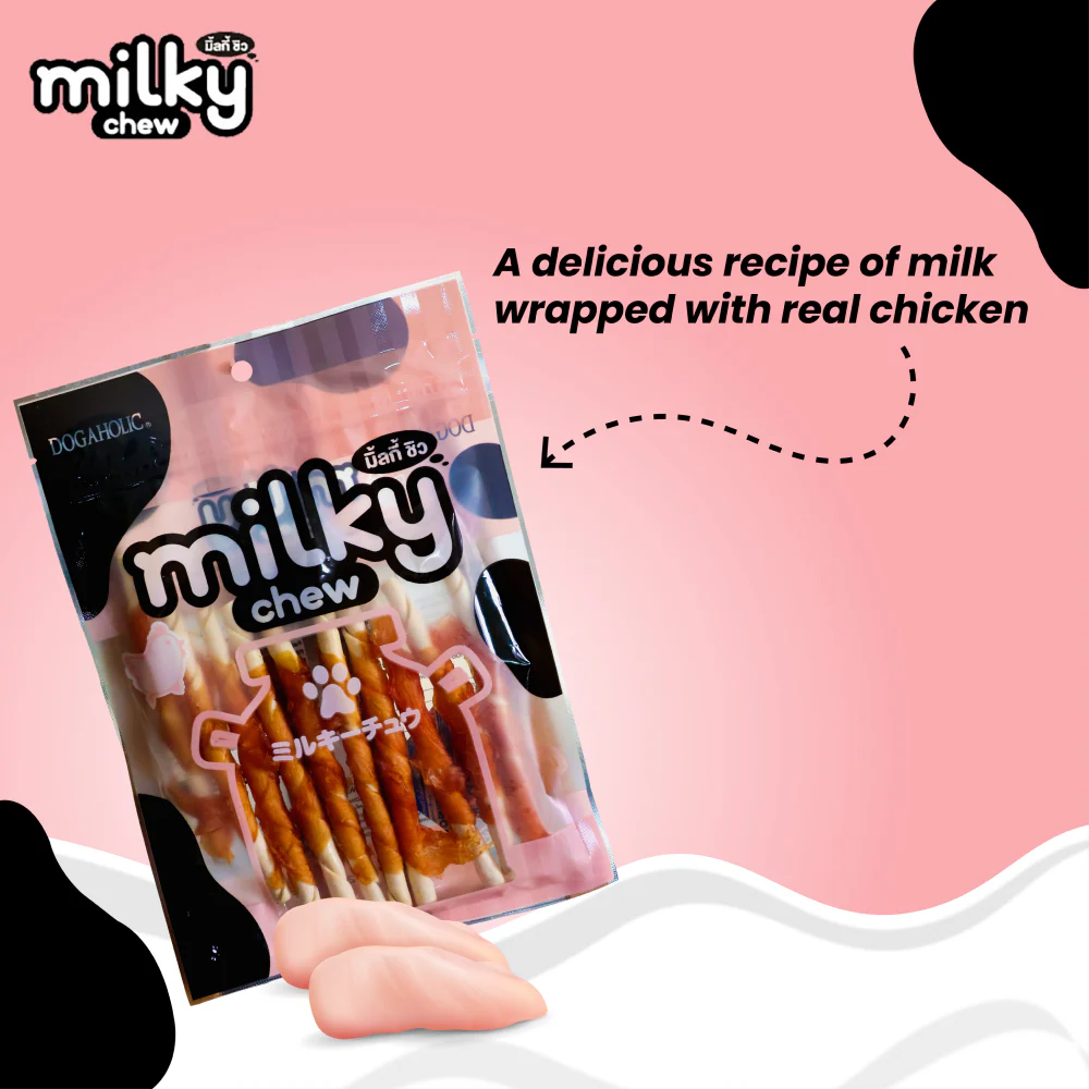 Dogaholic Milky Chew Chicken Stick Style Dog Treats - Image 4