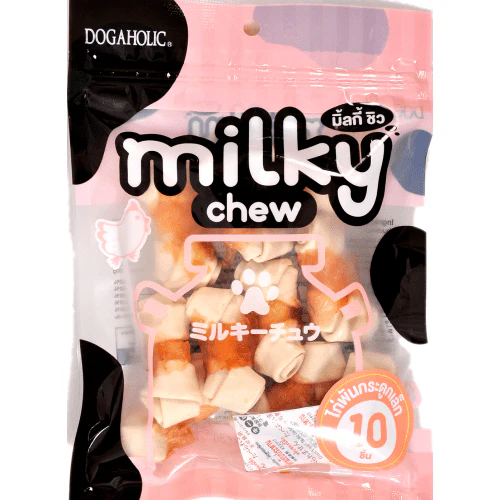 Dogaholic Milky Chew Chicken Stick Style and Bone Style Dog Treats Combo (2+2) - Image 2