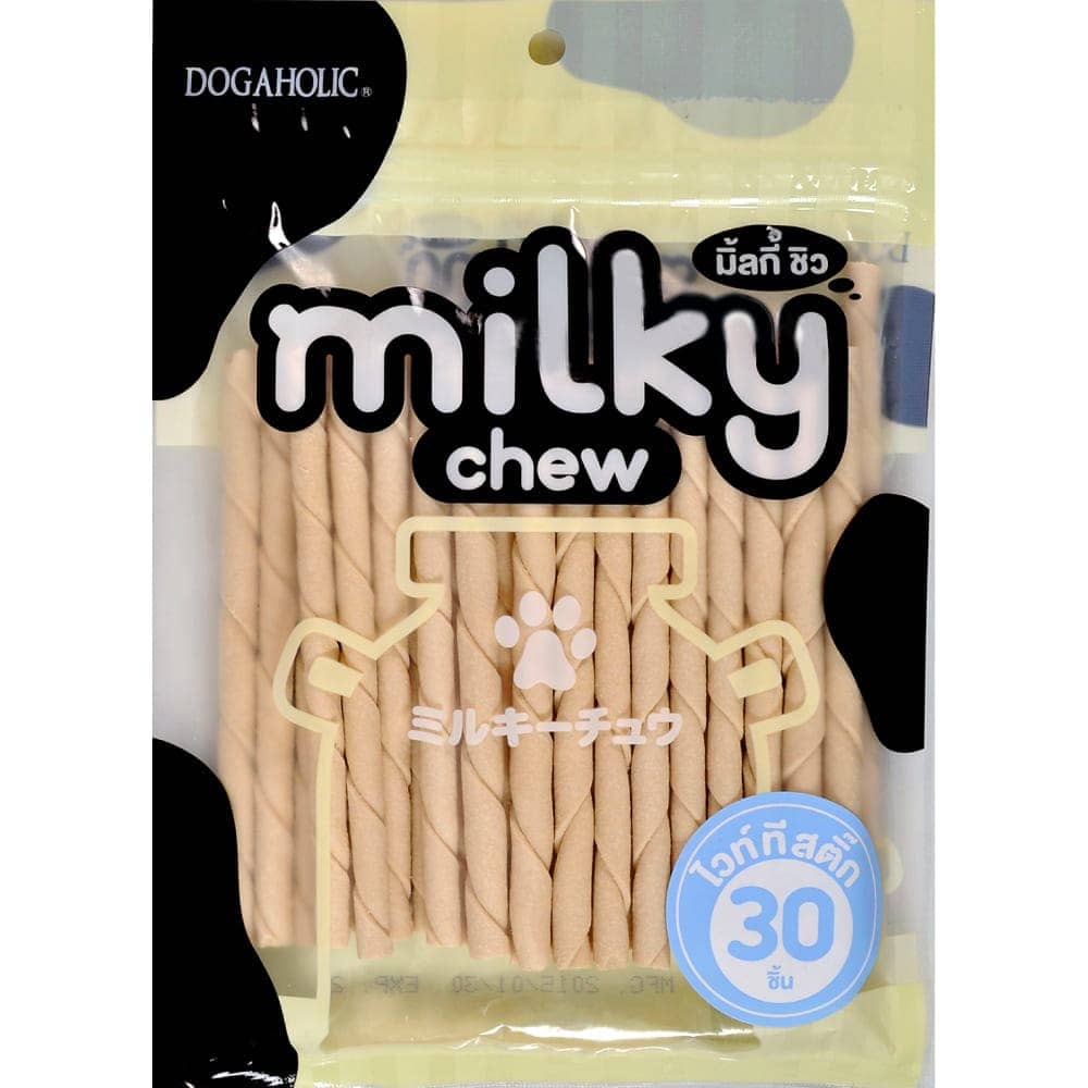 Dogaholic Milky Chew Chicken Stick Style and Milky Chew Stick Style Dog Treats Combo - Image 4