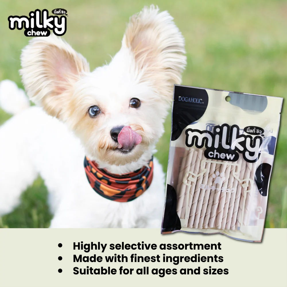 Dogaholic Milky Chew Stick Style Dog Treats - Image 3