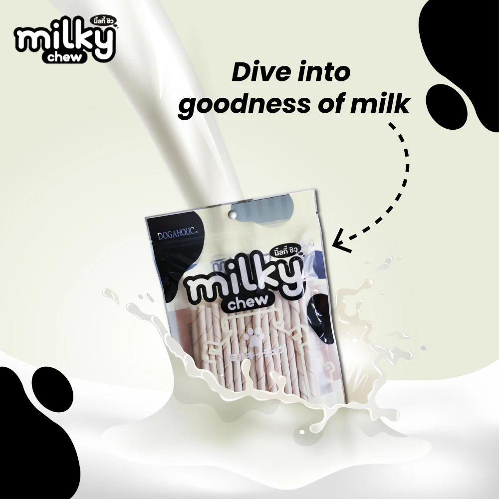 Dogaholic Milky Chew Stick Style Dog Treats - Image 5