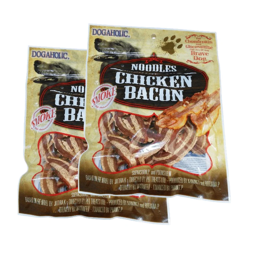 Dogaholic Noodles Smoked Chicken Bacon Strips Dog Treats - Image 6