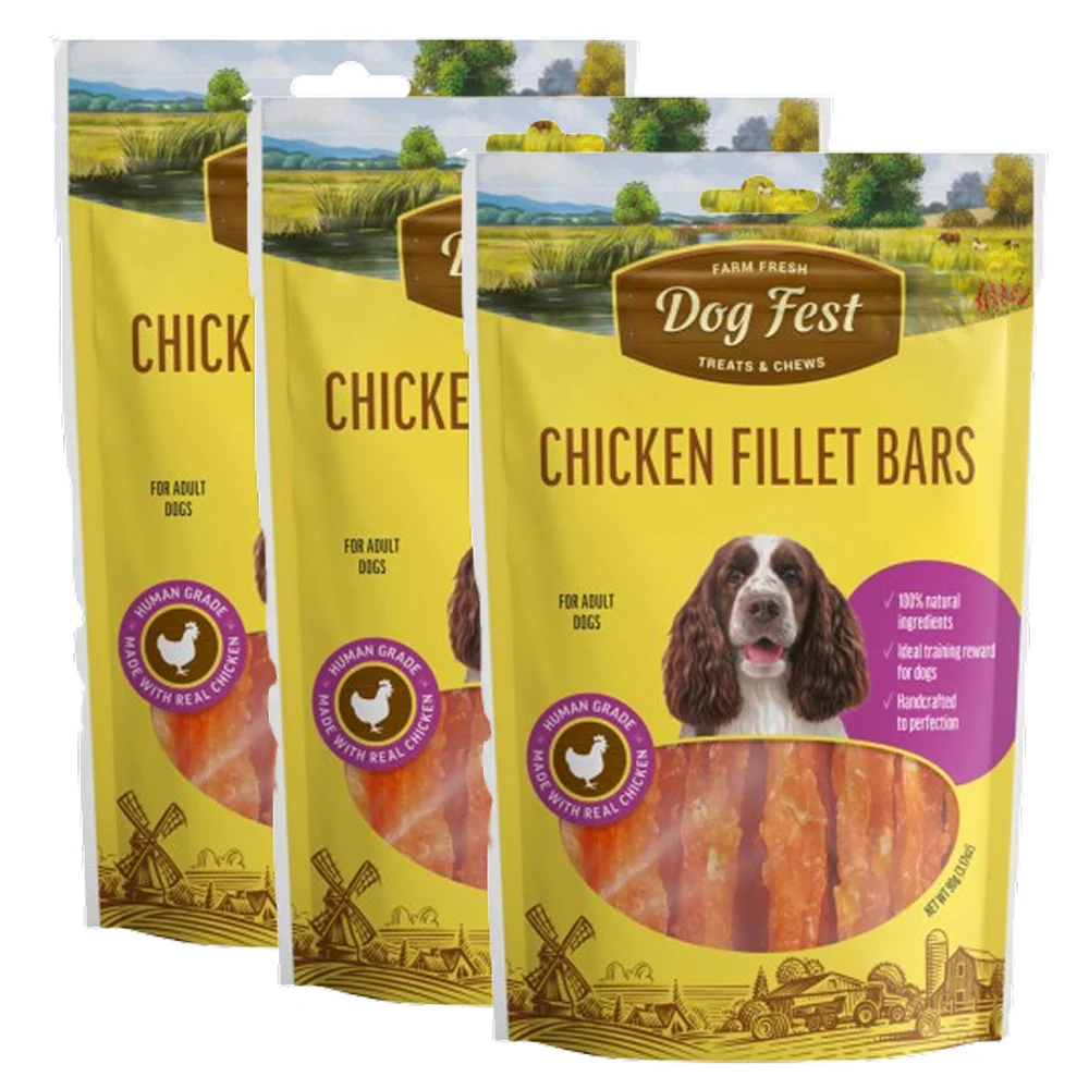 Dogfest Chicken Fillet Bar Dog Treats - Image 9