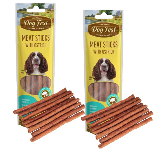 Dogfest Ostrich Meat Sticks Dog Treats - Image 8