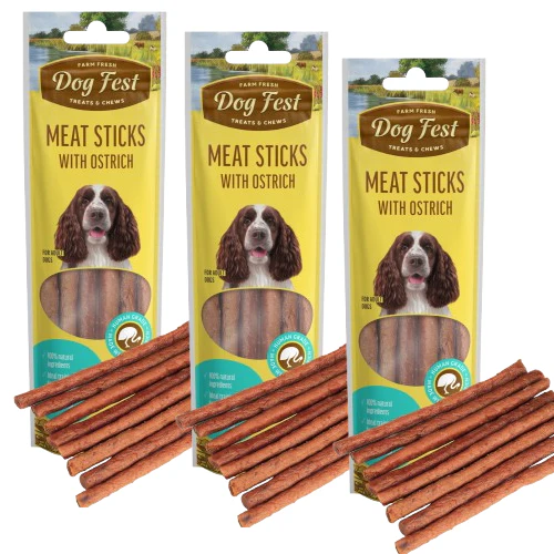 Dogfest Ostrich Meat Sticks Dog Treats - Image 9