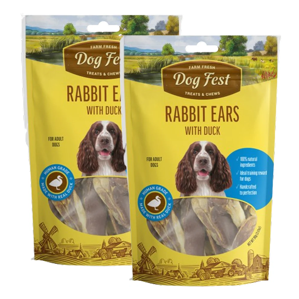 Dogfest Rabbit Ears with Duck Dog Treats - Image 8