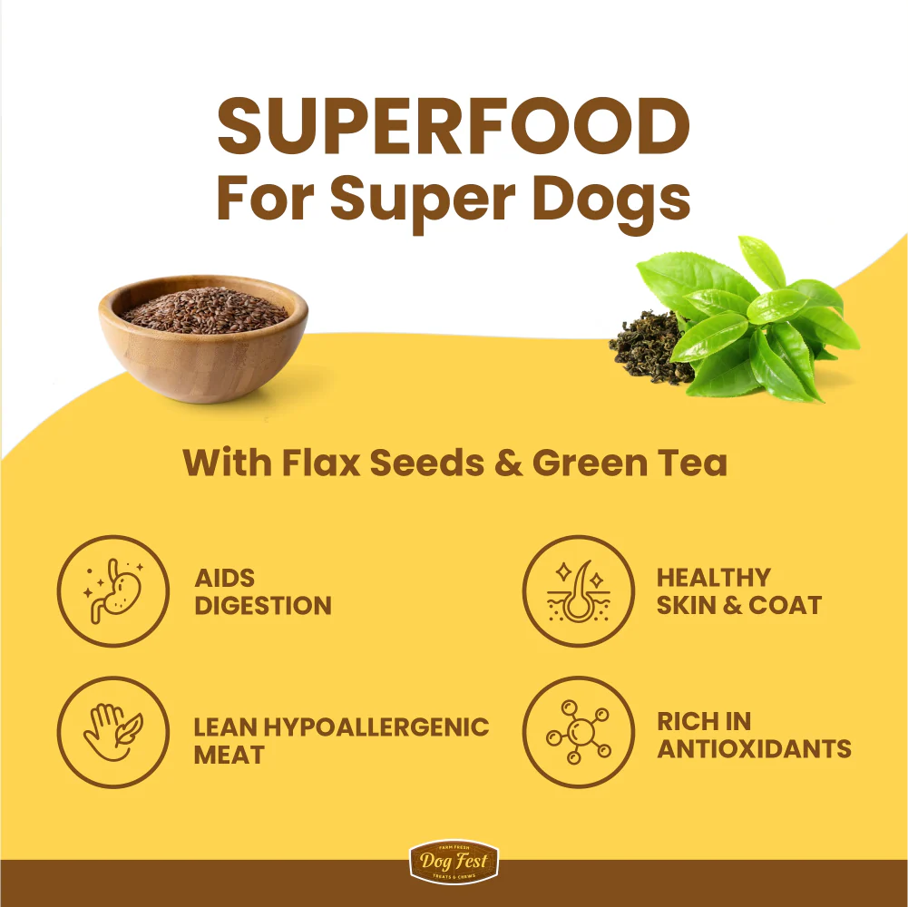 Dogfest Turkey & Flax Seeds Training Dog Treats - Image 2