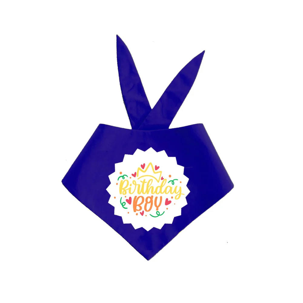 Dogobow Birthday Boy Bandana for Dogs (Blue) - Image 2