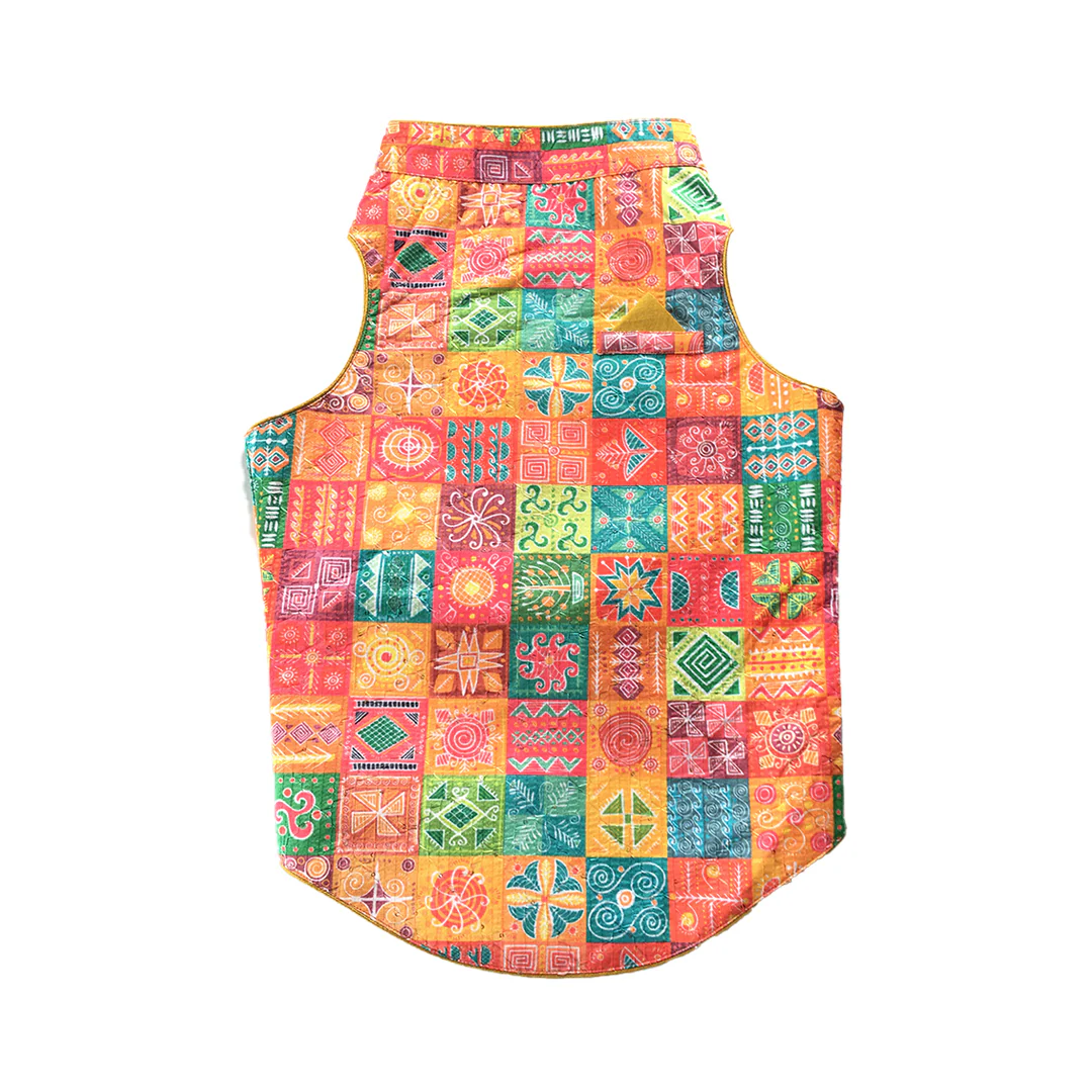 Dogobow Designer Sherwanis for Dogs and Cats (Orange) - Image 2
