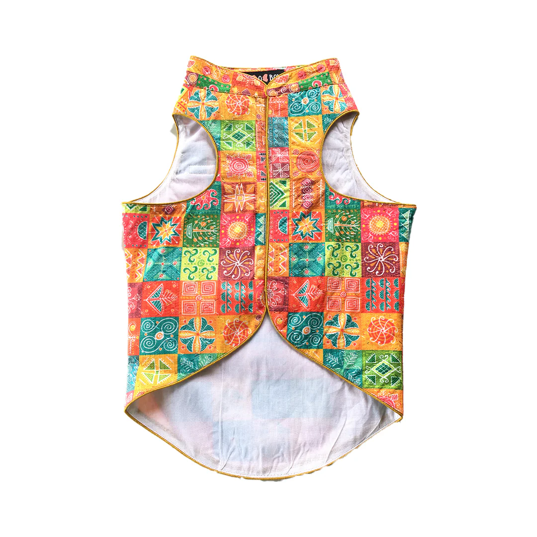 Dogobow Designer Sherwanis for Dogs and Cats (Orange) - Image 3