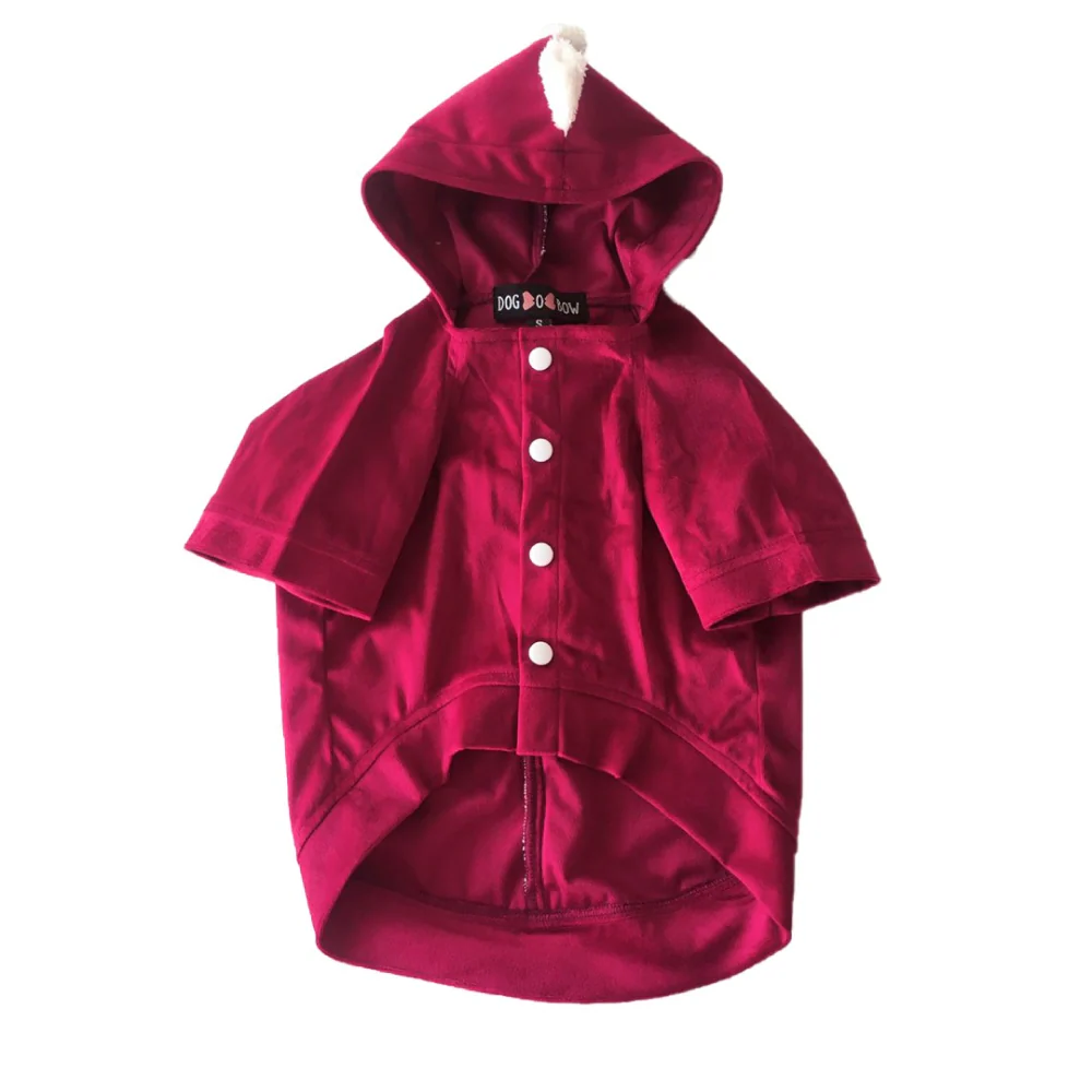 Dogobow Dino Hoodie for Dogs and Cats (Red) (Get a Bow Free) - Image 8