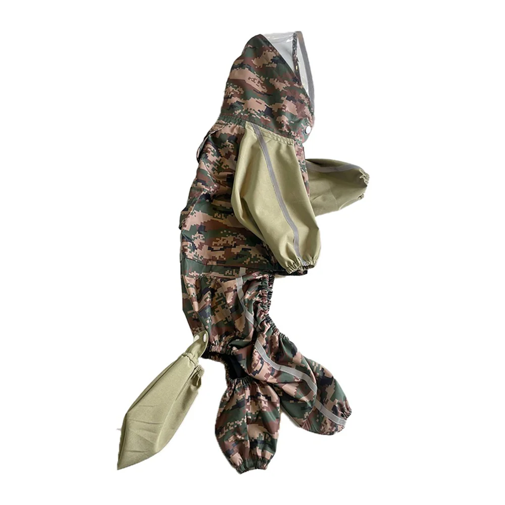 Dogobow Dino Raincoat for Dogs and Cats (Green Camo) - Image 3