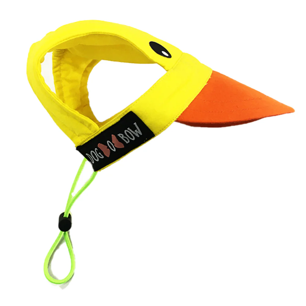 Dogobow Duckie Cap for Dogs and Cats (Yellow/Orange) (Get a Bow Free) - Image 4