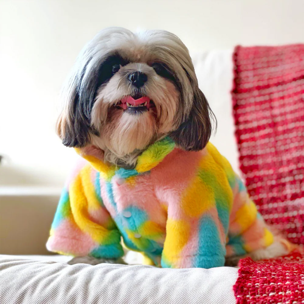 Dogobow Fur Jacket for Dogs and Cats (Rainbow) (Get a Bow Free) - Image 2